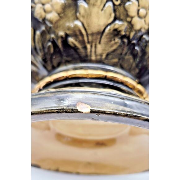 Vintage German Rumtopf Tureen & Lid Gnome & Dragon Handles Motif Large 15" Tall - Picture 14 of 14